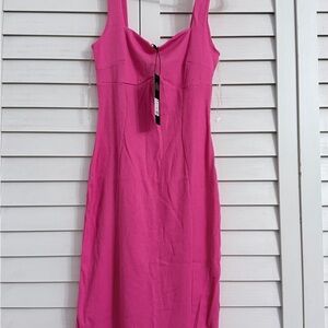 Fashion Nova Vibrant Pink Mini Dress